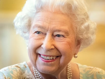 La reina Isabel II de Inglaterra, en octubre de 2019 en Londres.