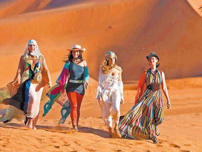 <b>Las progagonistas de Sexo en Nueva York en el desierto de Abu Dhabi</b>