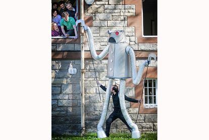 El robot Fergus en el Festival de la Ciencia de Edimburgo, que se celebra del 26 de marzo al 10 de abril.