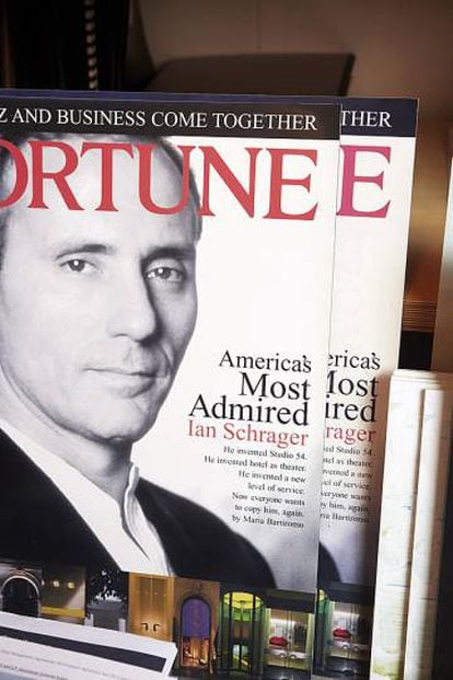 Seg&uacute;n la revista &lsquo;Fortune&rsquo;. Schrager es el americano m&aacute;s admirado. La publicaci&oacute;n ocupa un lugar de privilegio en el despacho del empresario.  