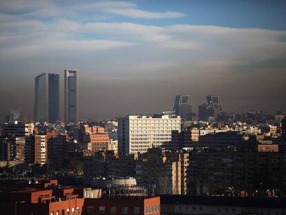 Contaminaci&oacute;n sobre Madrid, en una imagen de archivo.
