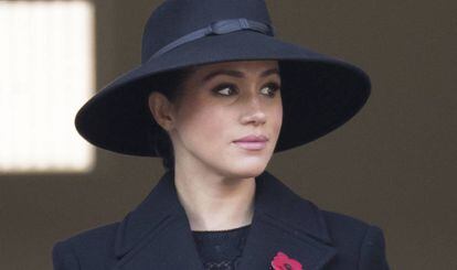 Meghan Markle, en la celebración del Día del Recuerdo en Londres, el 10 de noviembre.