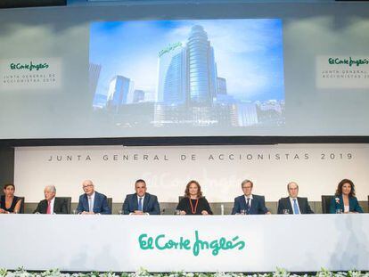 Imagen de la junta de accionistas de El Corte Inglés celebrada en agosto del año pasado.