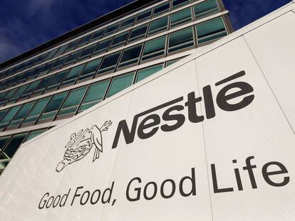 Fachada de la sede de Nestle en Suiza.
