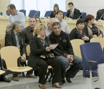 Primera sesión del juicio celebrado en noviembre de 2009 en la Audiencia Nacional contra la mafia ruso-georgiana arrestada en la Operación Avispa.