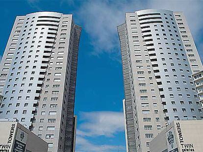El complejo de las Twin Towers de Lisboa, un proyecto ejecutado por la sociedad española Realia.