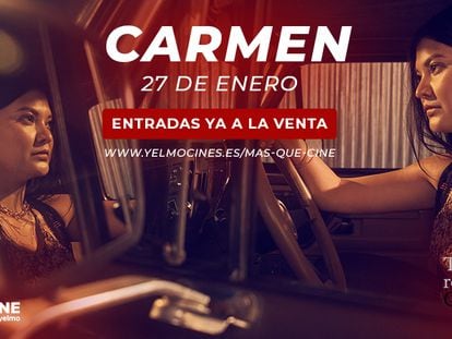 Cartel de 'Carmen' en Cine Yelmo.