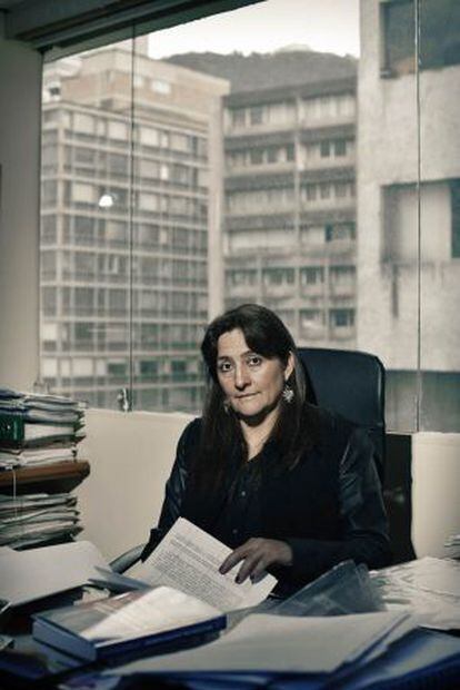 Ángela Buitrago, en su despacho de Bogotá.