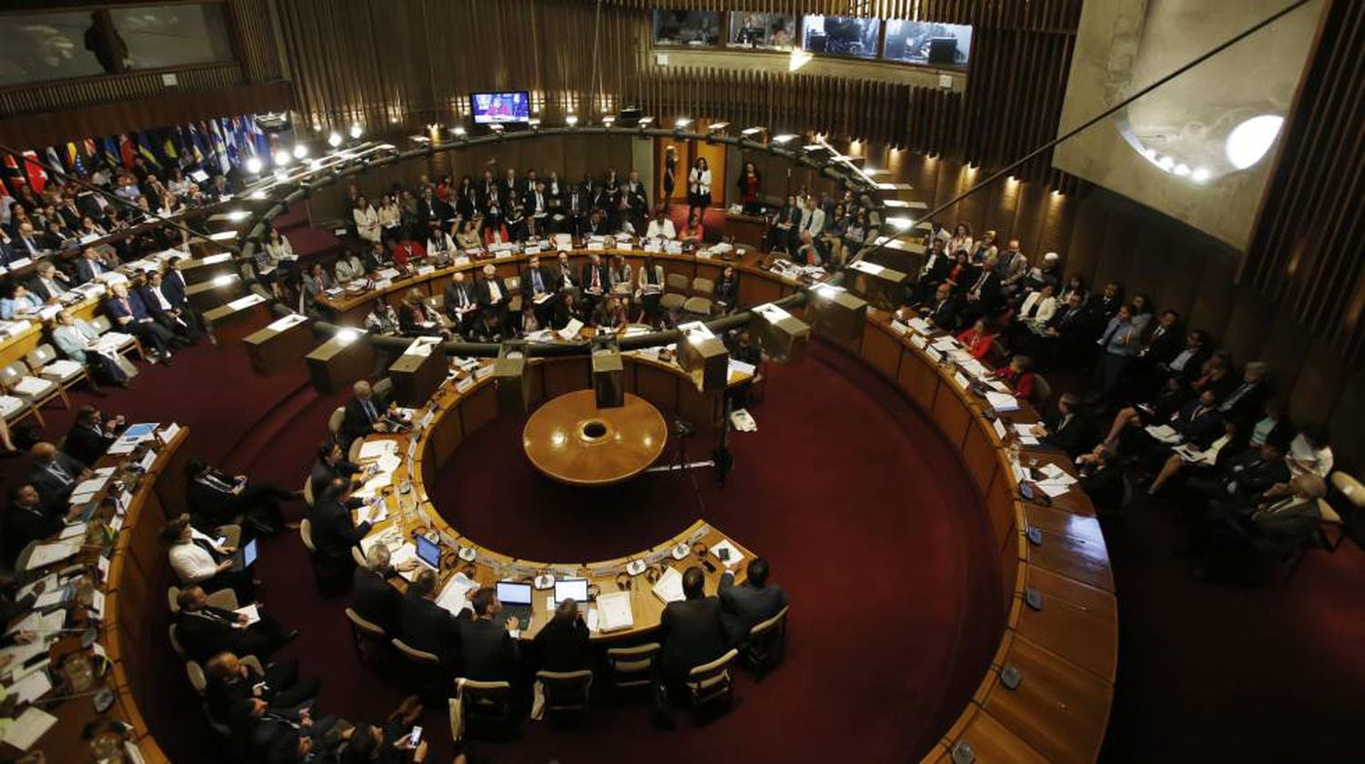 Vista de un encuentro presencial de la Cepal antes de la irrupción del coronavirus.