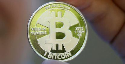Uns moneda de Bitcoin.