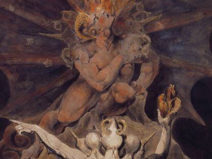 Pintura ‘El número de la Bestia es 666’, de William Blake.