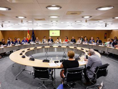 Vista del Consejo de Política Fiscal y Financiera celebrado en Madrid en julio de 2022.