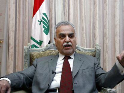 El vicepresidente de Irak, Tarik al Hachem&iacute;, en Erbil el 31 de enero.