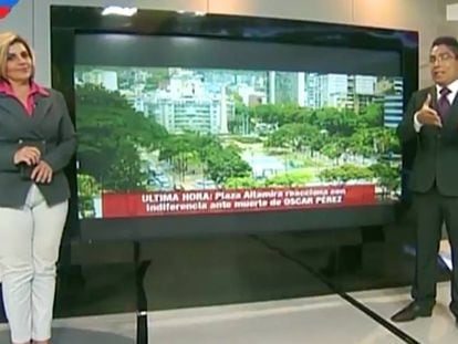 Emisión de la cadena pública Venezolana de Televisión.