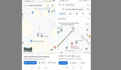 Semáforos en Google Maps