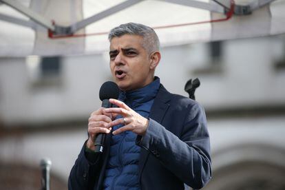 El alcalde de Londres, Sadiq Khan, el pasado 8 de marzo en Londres.