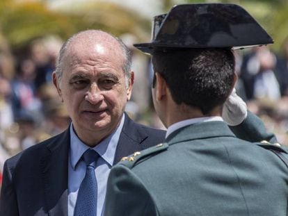 Jorge Fern&aacute;ndez, durante un acto de la Guardia Civil el pasado d&iacute;a 25.