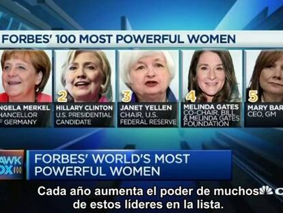 Angela Merkel lidera la lista de las mujeres más poderosas de Forbes