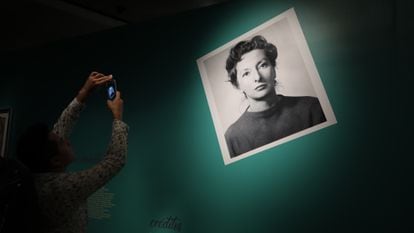 Retrato de Remedios Varo en la exposición 'Adictos a Remedios Varo. Nuevo legado' en el Museo de Arte Moderno (MAM), en Ciudad de México en 2018. 