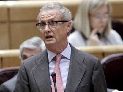 Pedro Moren&eacute;s, el 8 de mayo en el Senado.