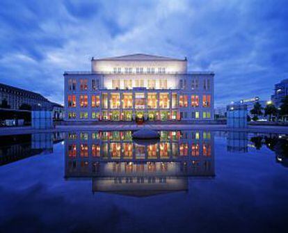 La ópera de Leipzig (Alemania).