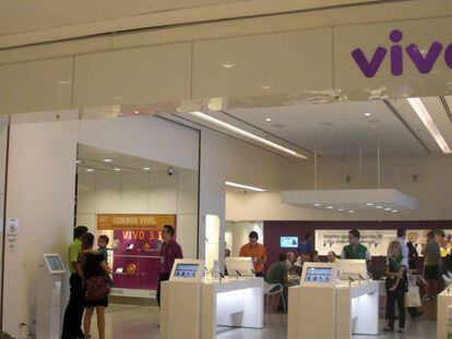 Tienda de Vivo, la marca comercial de Telefónica Brasil.