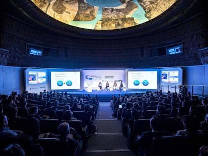 Sesión plenaria del Legal Management Forum en el auditorio Mutua Madrileña, que este año repetirá como sede del encuentro