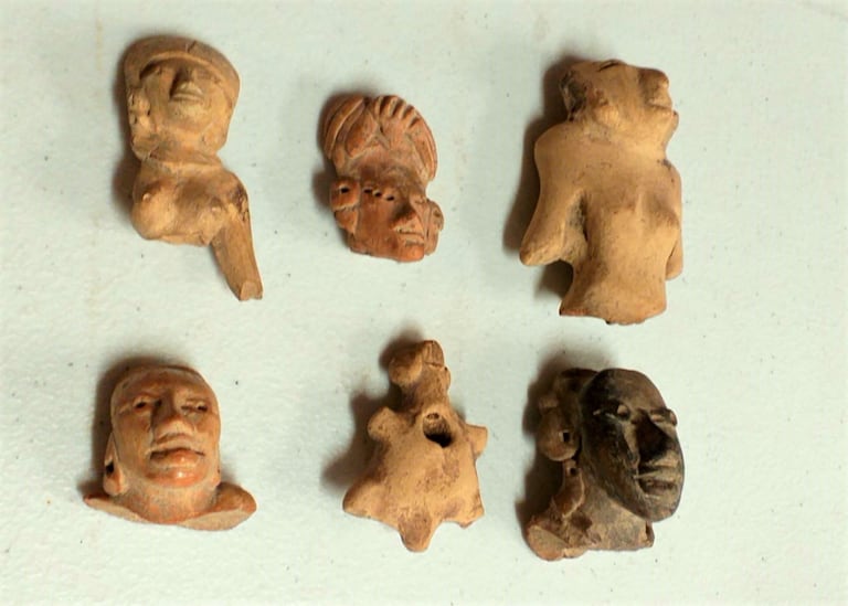 Archaeological pieces that will return to Mexico from the United States.