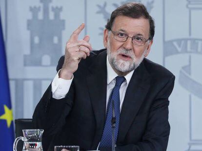 Mariano Rajoy, en la rueda de prensa.