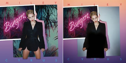 Miley Cyrus – Bangerz (2013)

A pesar de que la carátula original era de lo más pudoroso teniendo en cuenta el historial de la estrella adolescente, las piernas de Cyrus no consiguieron cruzar intactas la aduana del decoro.