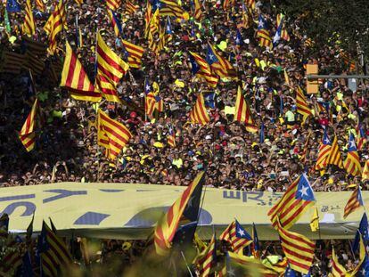 Manifestacion de la Diada de Catalu&ntilde;a.