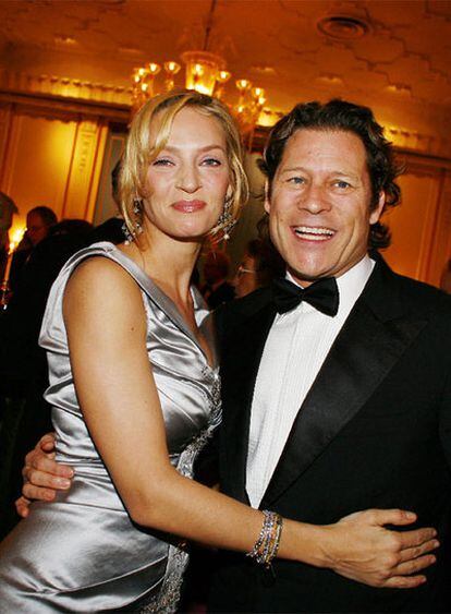 Uma Thurman y su novio, Arpad Busson.