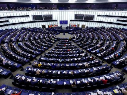 Sesión del pleno del Parlamento Europeo en Estrasburgo