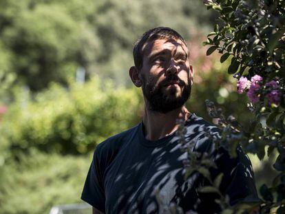 Marc Gasol posa en Girona, tras la entrevista.