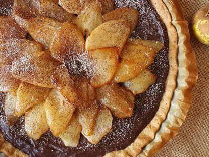 La Cocinera Mileurista: Gofres de caqui persimon con pepitas de chocolate y azúcar  perlado