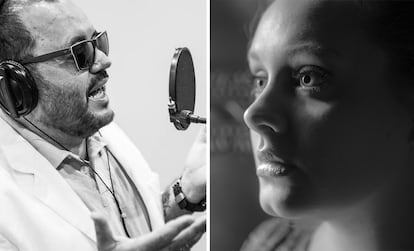 El compositor brasileño Toninho Geares y la cantante Adele.