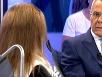 Un momento de la entrevista de Jordi González a la madre de El Cuco