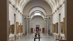 Vista de la sala central del Museo del Prado.