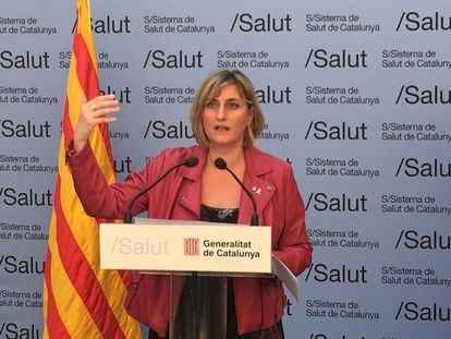 La consellera de Salut de la Generalitat, Alba Vergés, en una imagen del pasado 9 de abril.