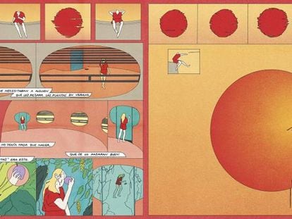 El cómic diseñado por María Medem y expuesto en CentroCentro.