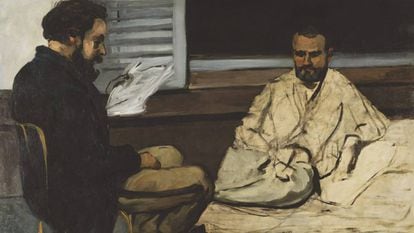 'Paul Alexis leyendo un manuscrito a Zola' (1869-1870), de Cézanne.