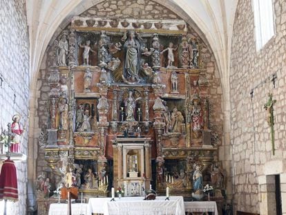 El retablo de Felipe de Vigarny en la parroquia de Cardeñuela Riopico (Burgos).