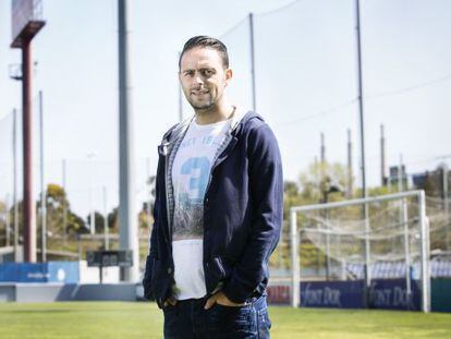 Sergio Garc&iacute;a, en la ciudad deportiva del Espanyol.