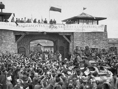 El día de la liberación de Mauthausen.