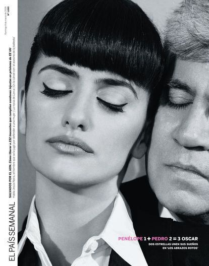 Con motivo del estreno de ‘Los abrazos rotos’ en 2009, El País Semanal reunió a los protagonistas de la película. Lluís Homar, Blanca Portillo y la propia Penélope, que ocupó la portada junto al director Pedro Almodóvar. De él decía: “Una película suya no es una película, es una etapa de mi vida, un paso adelante, una oportunidad nueva para crecer”.