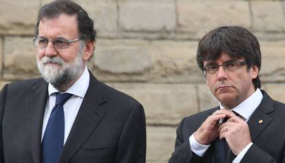 Mariano Rajoy i Carles Puigdemont.
