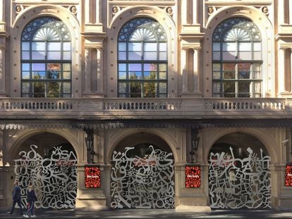 Proyecto para las nuevas puertas del teatro del Liceo obra del artista Jaume Plensa.