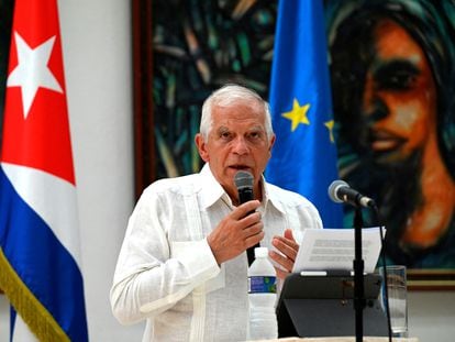 El alto representante para Política Exterior de la Unión Europea, Josep Borrell, este viernes en La Habana.