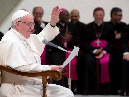 El Papa Francisco, durante la audiencia general de este miércoles.