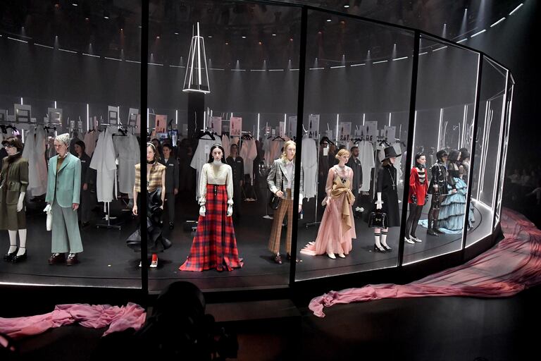 El desfile de Gucci durante la semana de la moda de Milán, el pasado febrero.